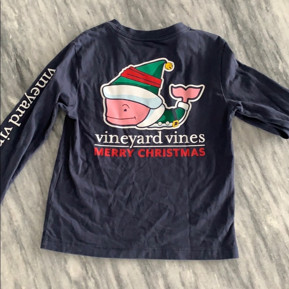 Boys Vineyard Vines long sleeve Christmas shirt